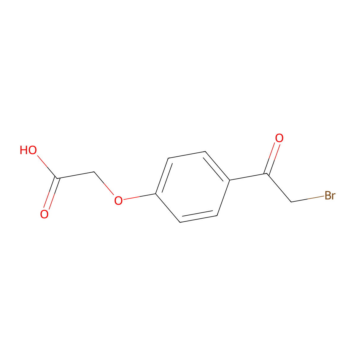 2-[4-(2-bromoacetyl)phenoxy]acetic Acid molecular structure, CAS 29936-81-0