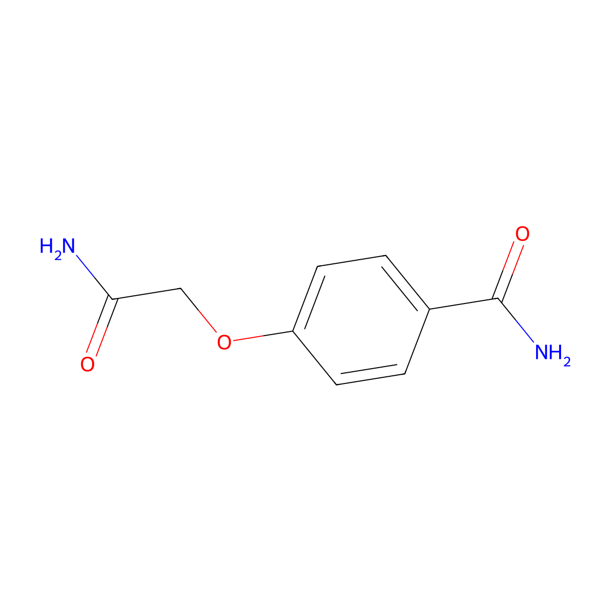 4-(2-Amino-2-oxoethoxy)benzamide molecular structure, CAS 29936-98-9