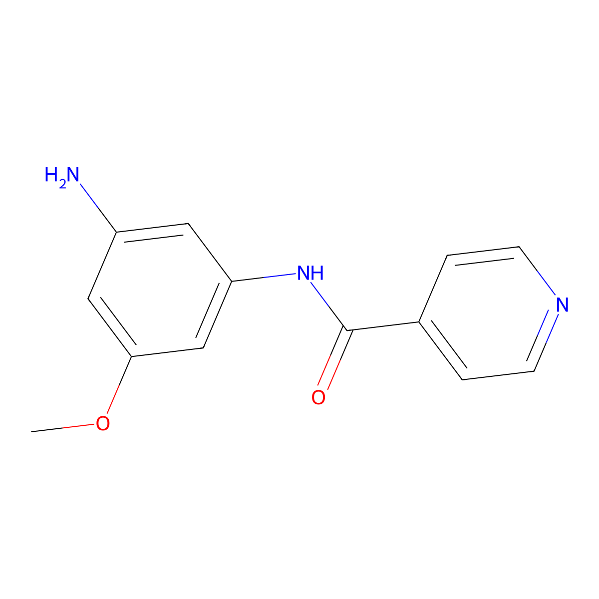 N-(3-Amino-5-methoxy-phenyl)-isonicotinamide molecular structure, CAS 299405-28-0