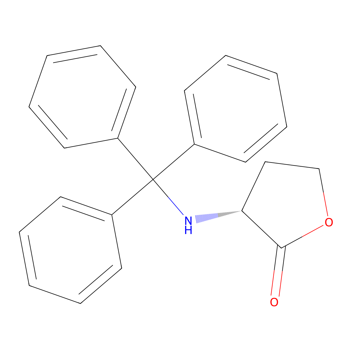 N-Trityl-D-homoserine lactone molecular structure, CAS 299417-08-6