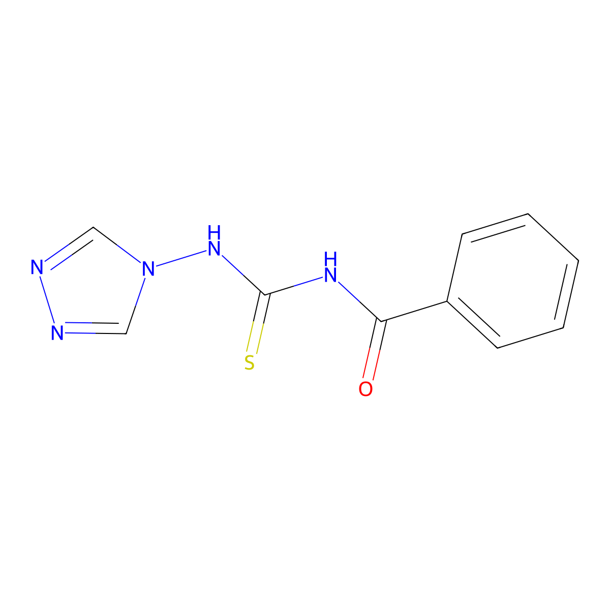 1-Benzoyl-3-(4H-1,2,4-triazol-4-yl)thiourea molecular structure, CAS 299417-33-7