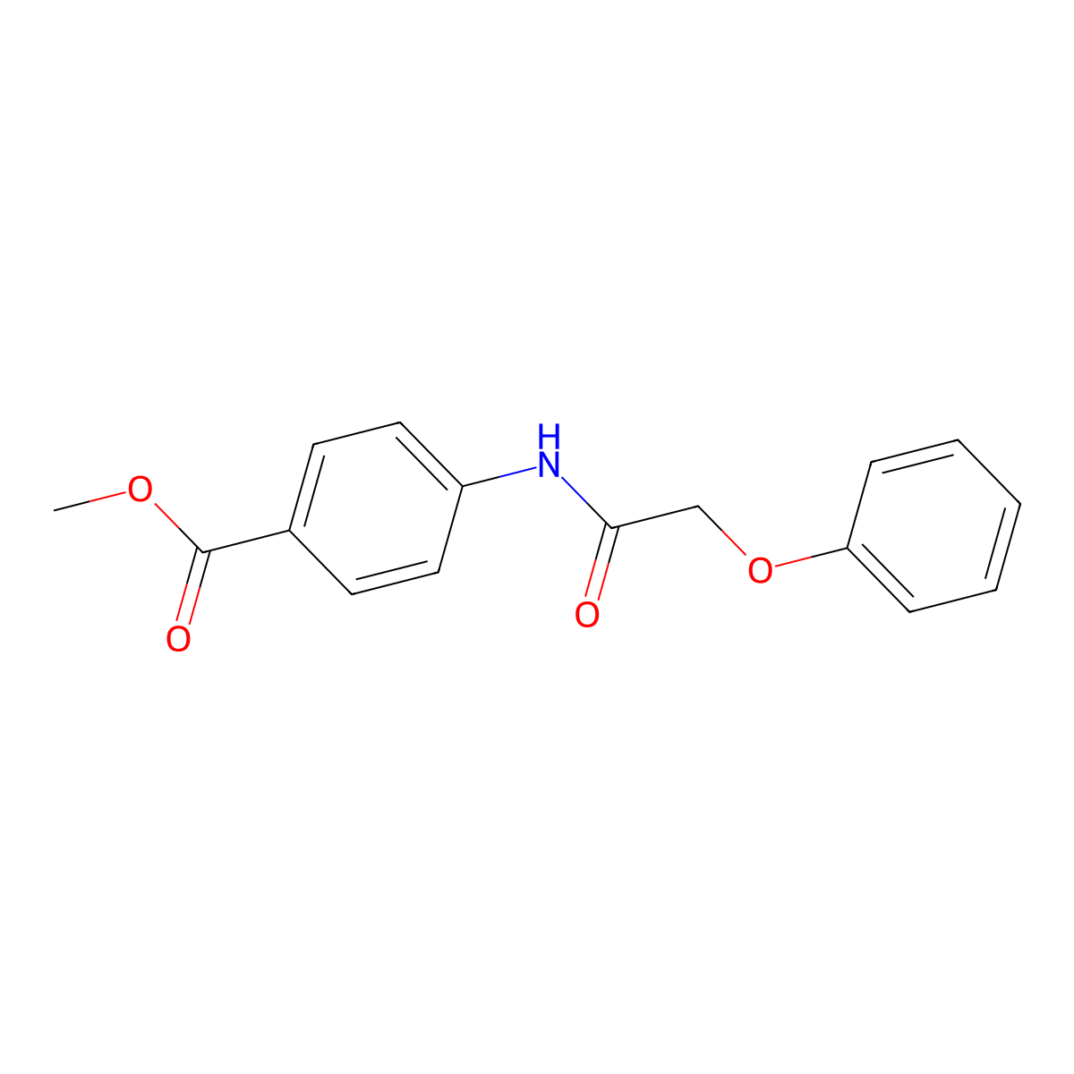 Methyl 4-[(phenoxyacetyl)amino]benzoate molecular structure, CAS 299418-34-1