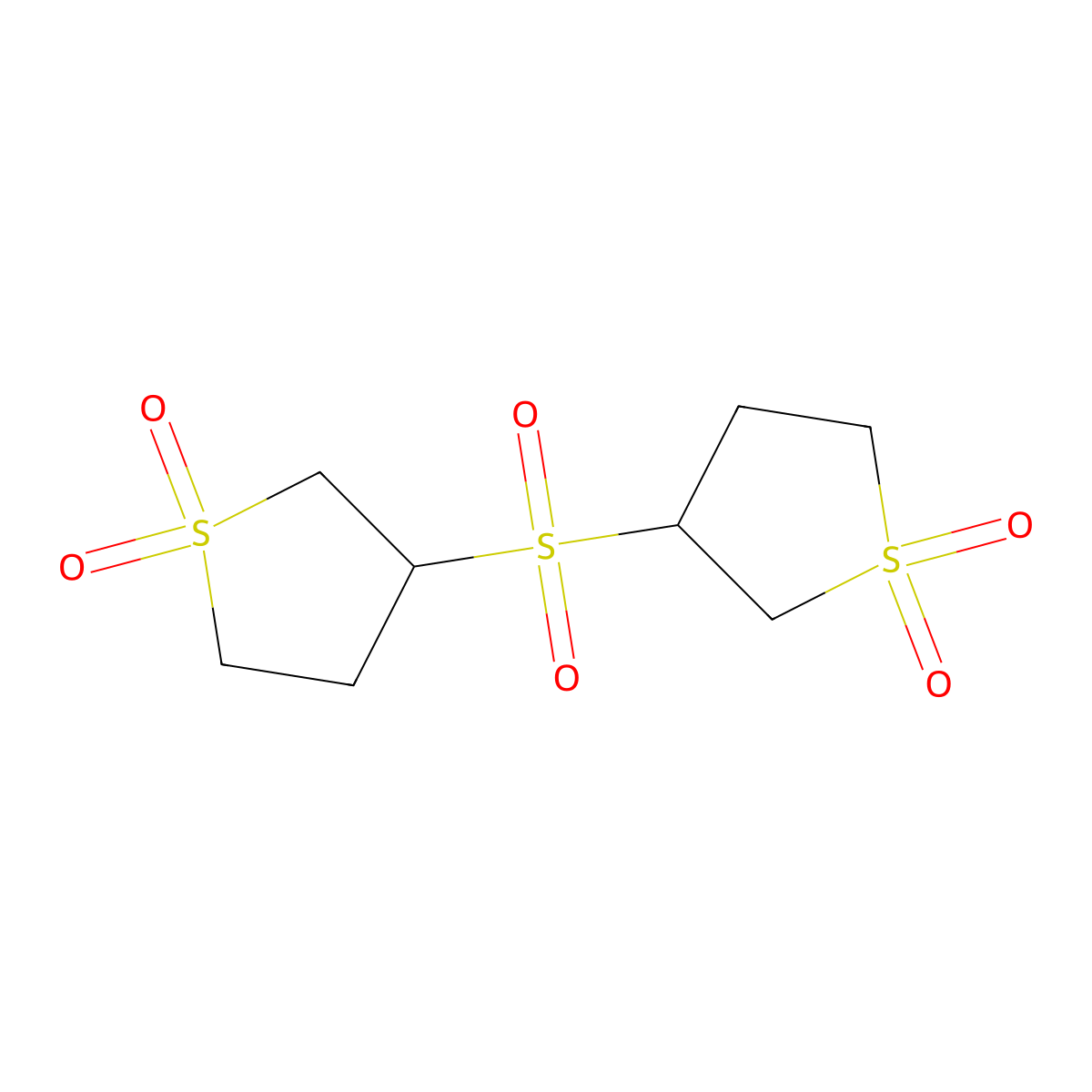 3-[(1,1-Dioxothiolan-3-yl)sulfonyl]thiolane-1,1-dione molecular structure, CAS 299420-66-9
