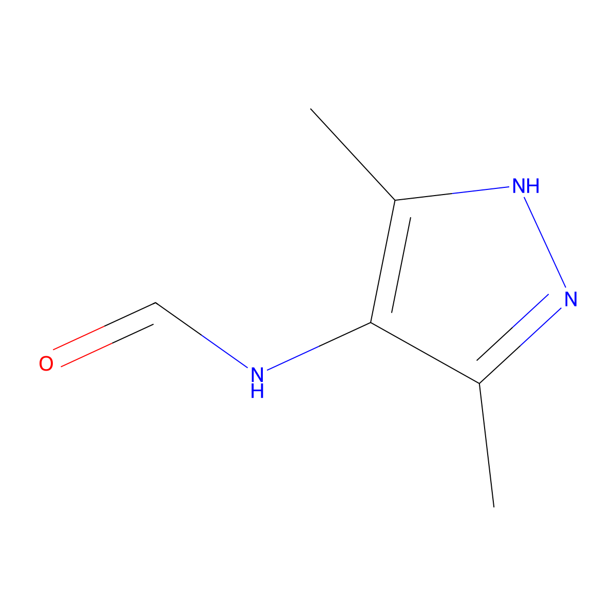 N-(3,5-dimethyl-1H-pyrazol-4-yl)formamide molecular structure, CAS 299421-85-5