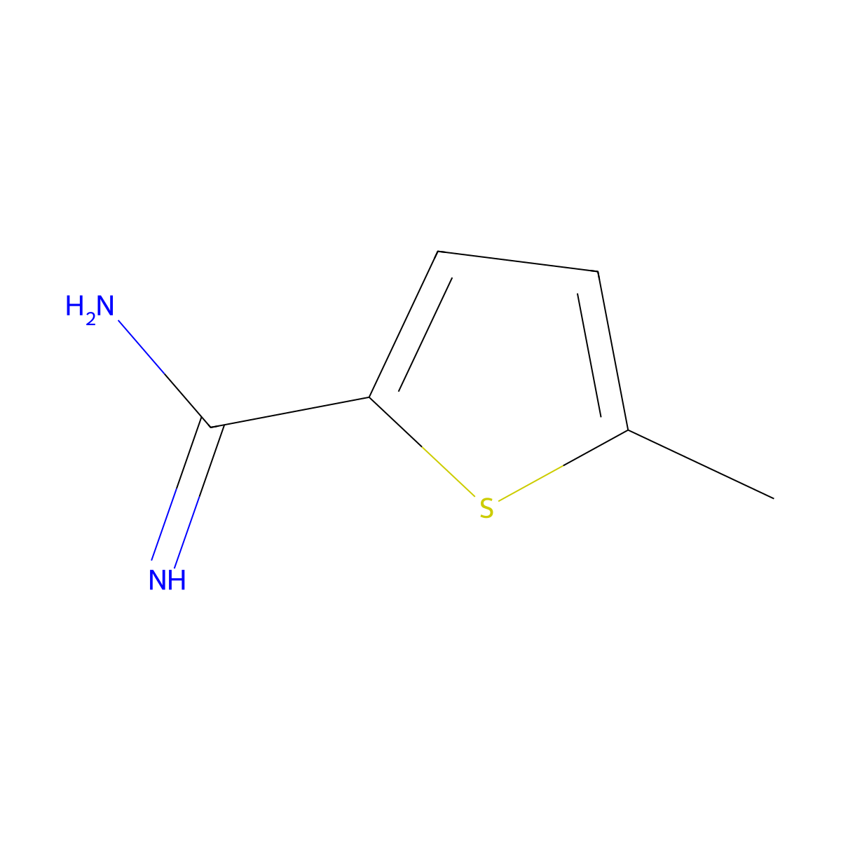5-Methylthiophene-2-carboximidamide molecular structure, CAS 299423-79-3