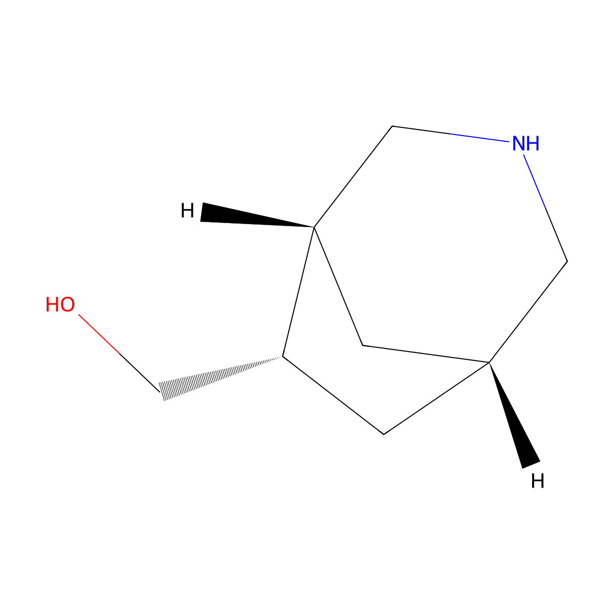 [(1S,5R,6S)-3-azabicyclo[3.2.1]octan-6-yl]methanol molecular structure, CAS 2994292-32-7