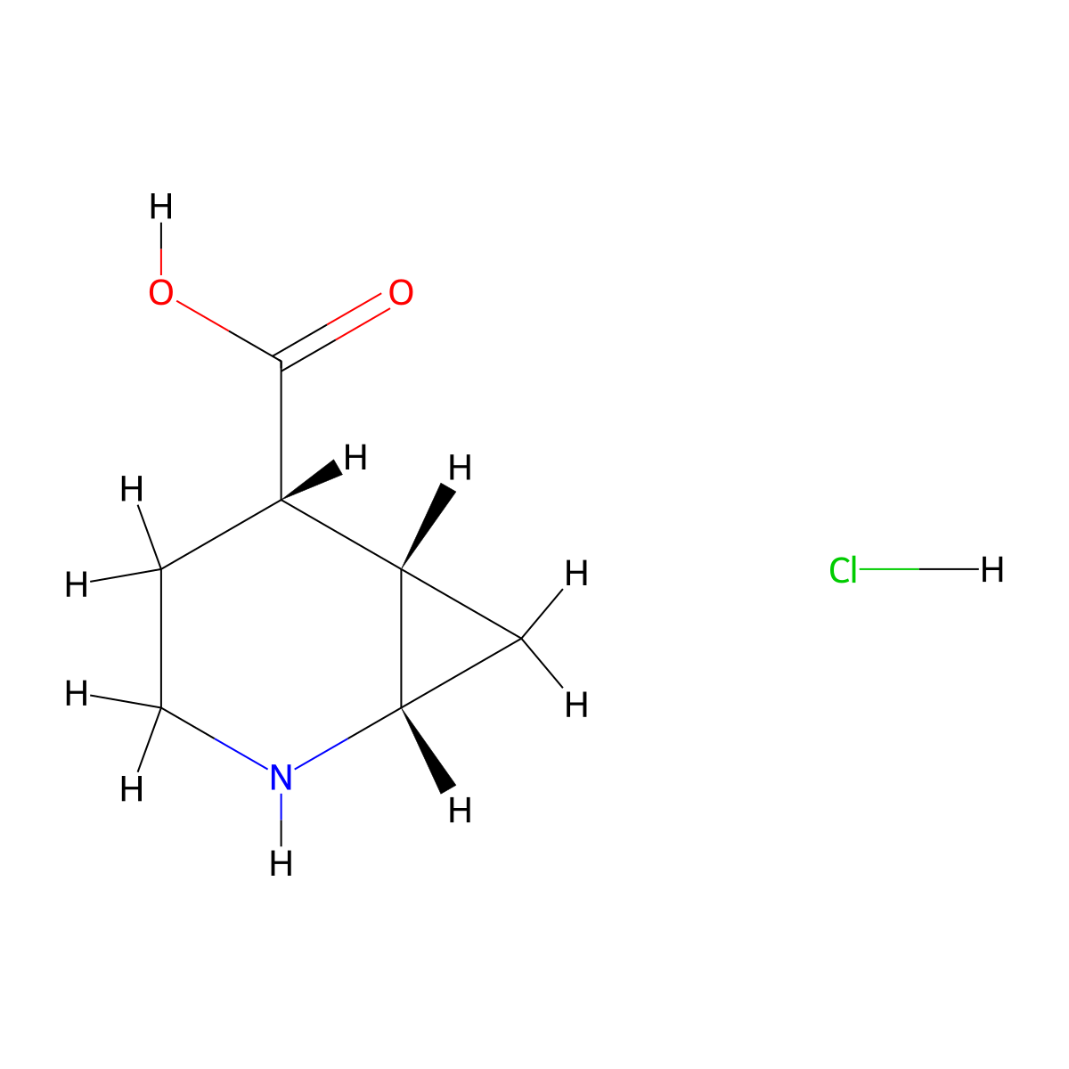 rac-(1R,5R,6R)-2-azabicyclo[4.1.0]heptane-5-carboxylic acid hydrochloride molecular structure, CAS 2994292-55-4
