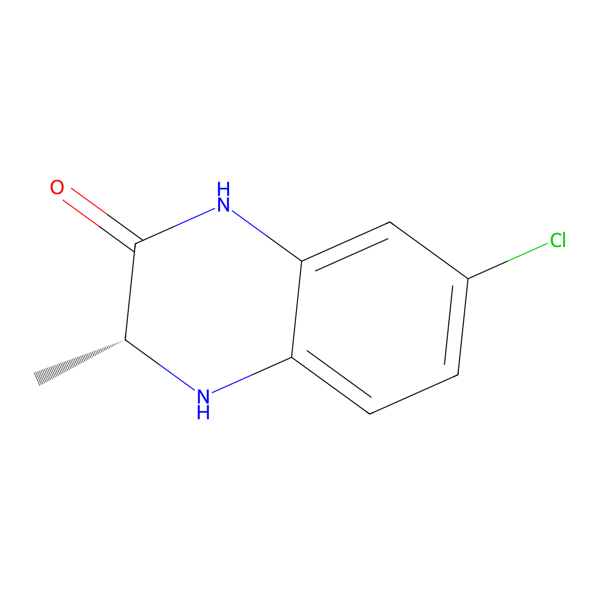 (3R)-7-chloro-3-methyl-3,4-dihydro-1H-quinoxalin-2-one molecular structure, CAS 2994297-17-3