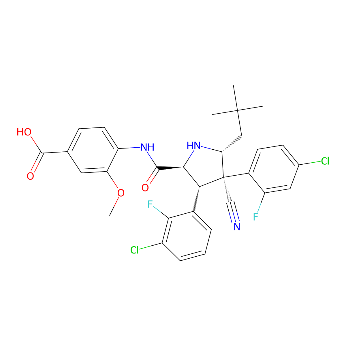 Idasanutlin (enantiomer) molecular structure, CAS 2994298-12-1