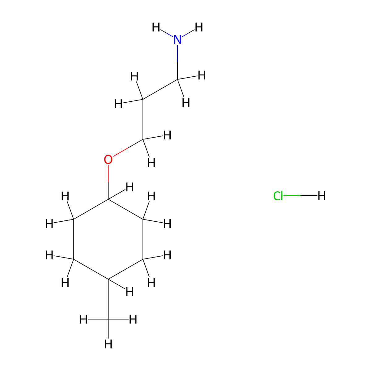3-[(4-Methylcyclohexyl)oxy]propan-1-amine hydrochloride molecular structure, CAS 2994298-43-8