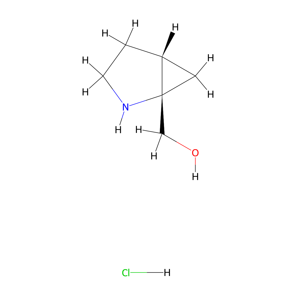 [(1S,5R)-2-azabicyclo[3.1.0]hexan-1-yl]methanol hydrochloride molecular structure, CAS 2994317-38-1