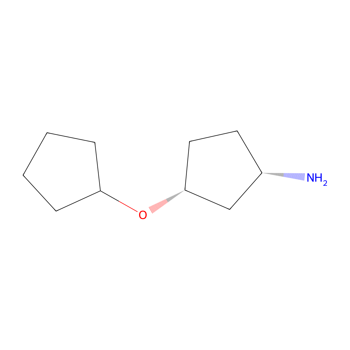 (1S,3R)-3-(cyclopentyloxy)cyclopentan-1-amine molecular structure, CAS 2994329-72-3