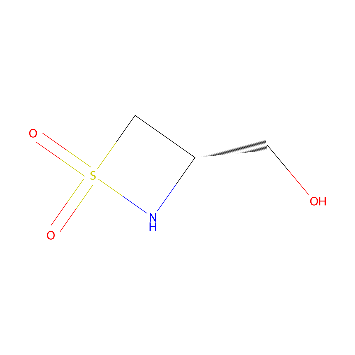 (3S)-3-(hydroxymethyl)-1lambda6,2-thiazetidine-1,1-dione molecular structure, CAS 2994329-81-4