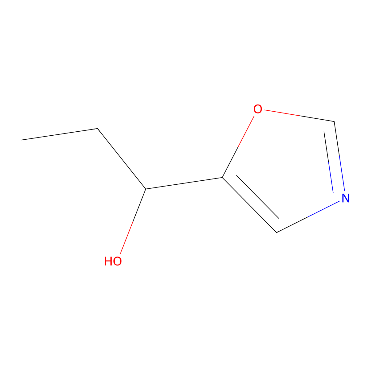 (1R)-1-(1,3-oxazol-5-yl)propan-1-ol molecular structure, CAS 2994334-21-1