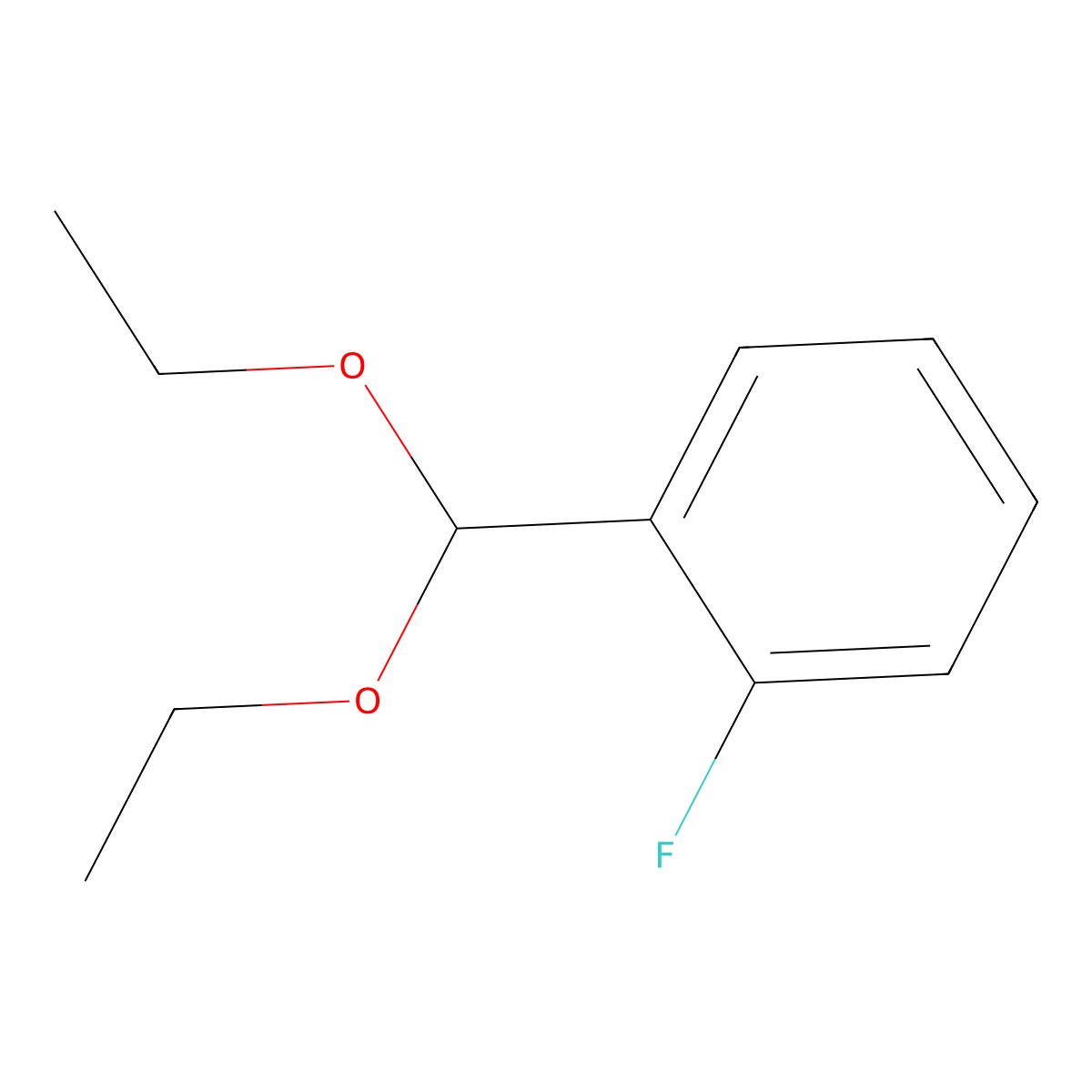 1-(Diethoxymethyl)-2-fluorobenzene molecular structure, CAS 299435-95-3