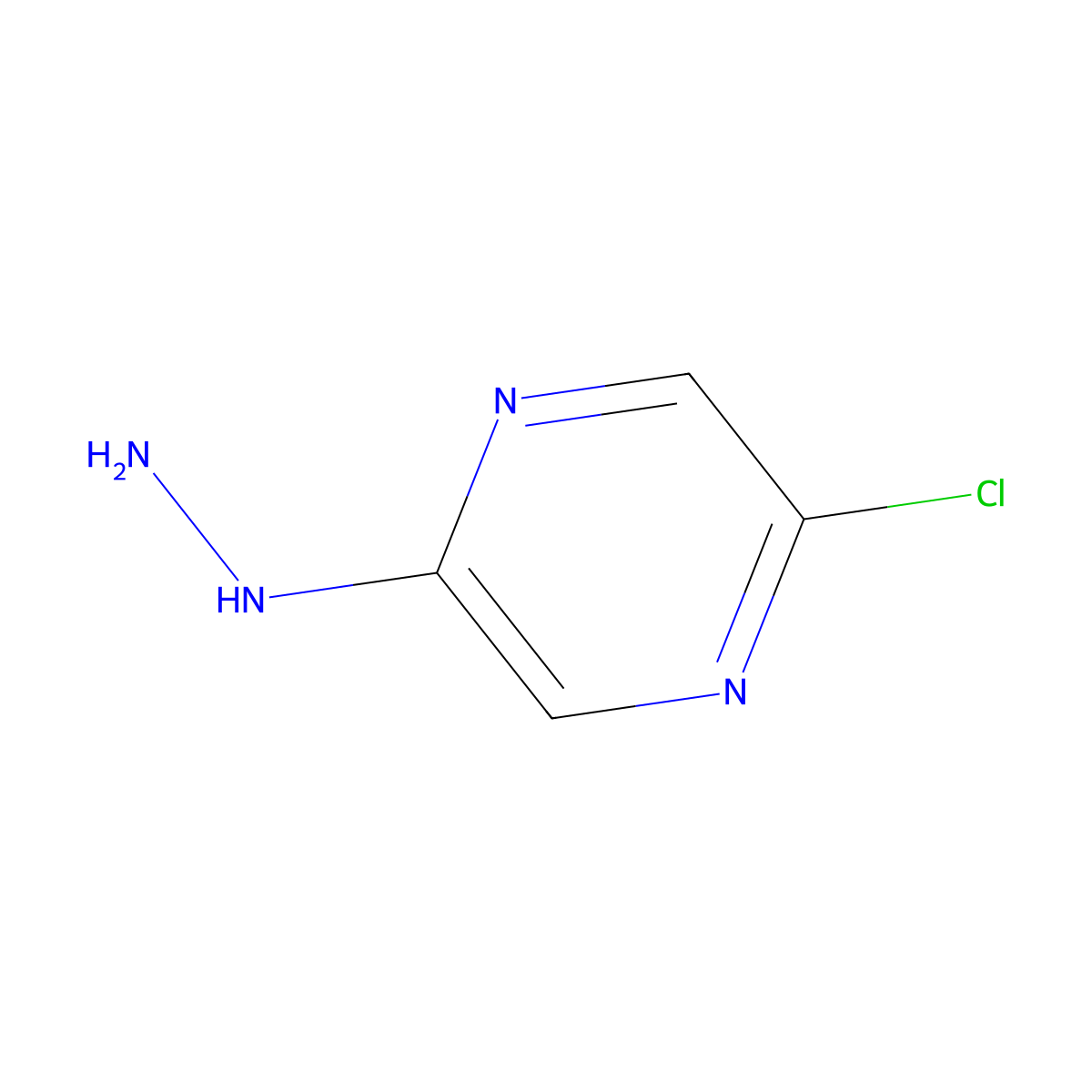 2-Chloro-5-hydrazinylpyrazine molecular structure, CAS 299441-13-7