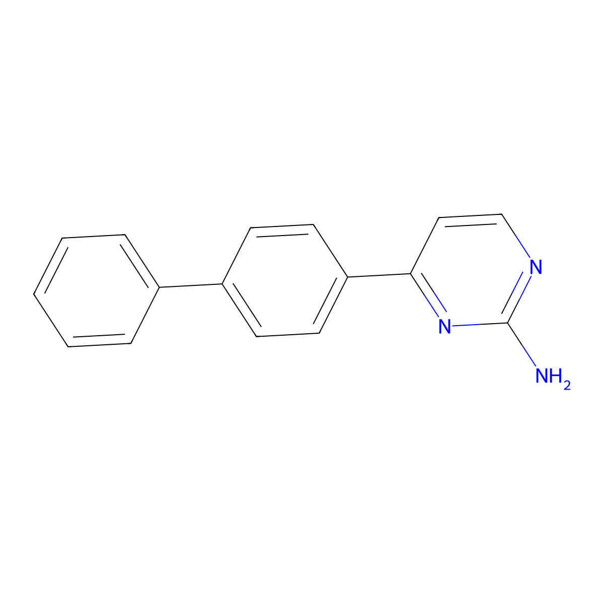 4-[1,1'-Biphenyl]-4-yl-2-pyrimidinamine molecular structure, CAS 299463-56-2