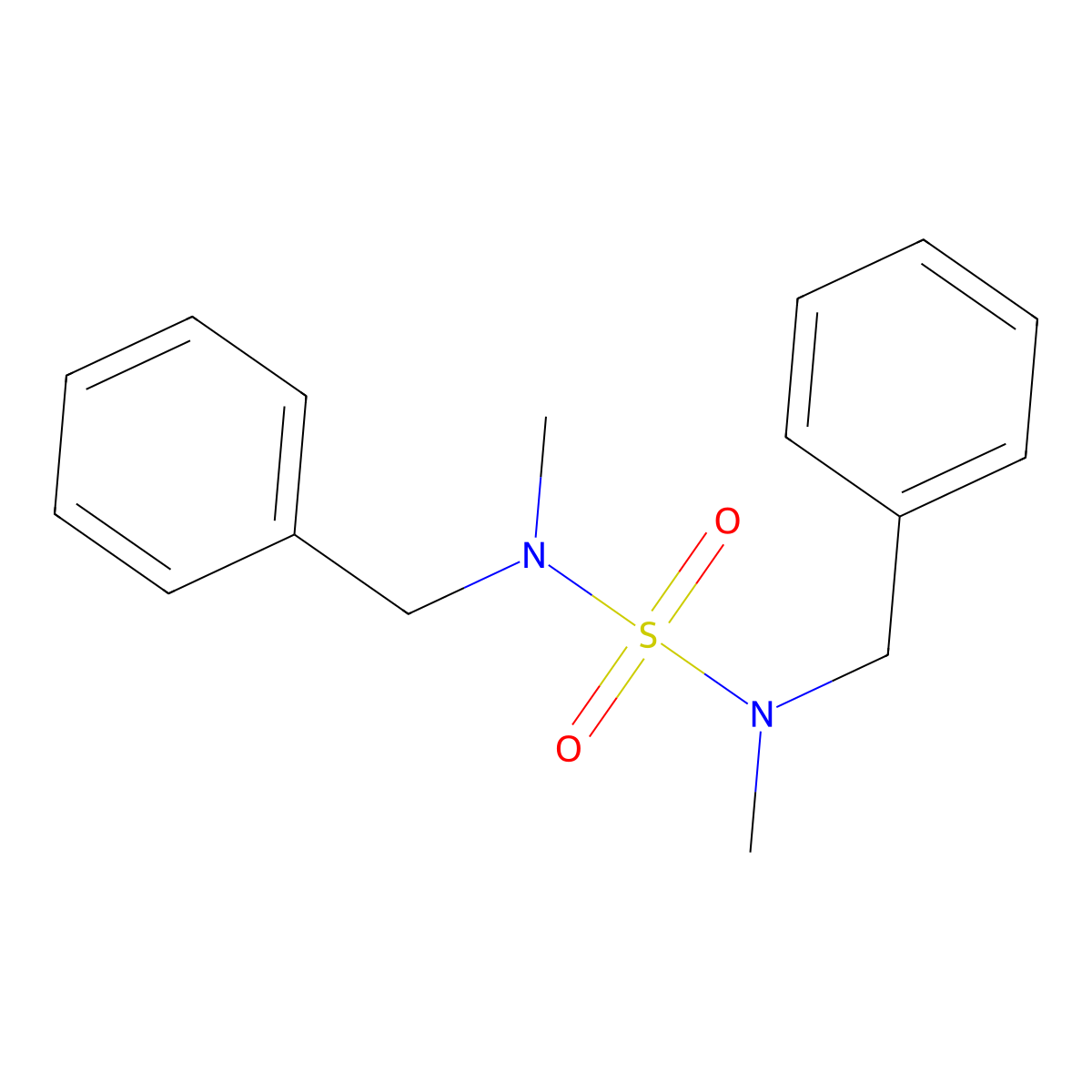 Benzyl(benzyl(methyl)sulfamoyl)methylamine molecular structure, CAS 299464-34-9
