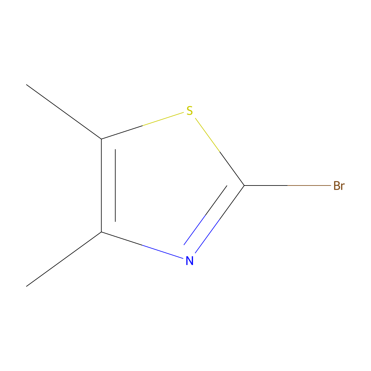 2-Bromo-4,5-dimethylthiazole molecular structure, CAS 29947-24-8
