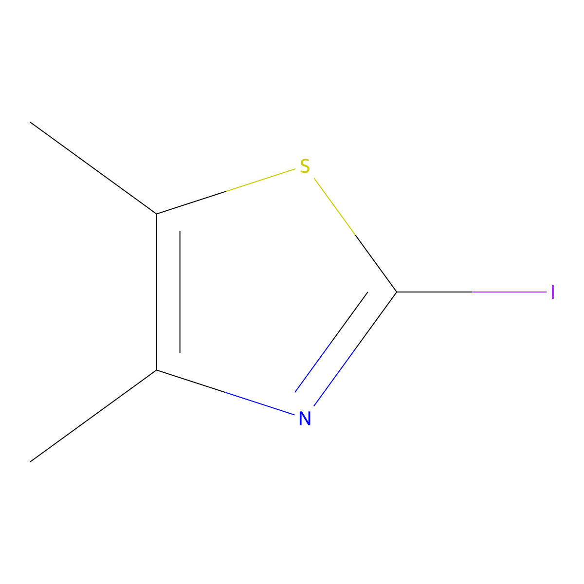 2-Iodo-4,5-dimethyl-1,3-thiazole molecular structure, CAS 29947-25-9