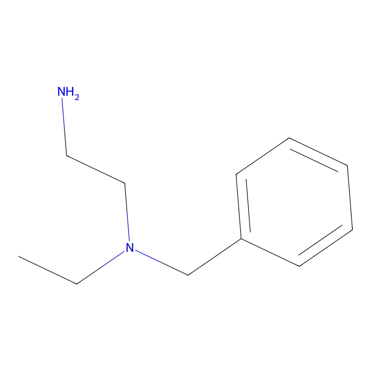 (2-Aminoethyl)(benzyl)ethylamine molecular structure, CAS 29950-34-3