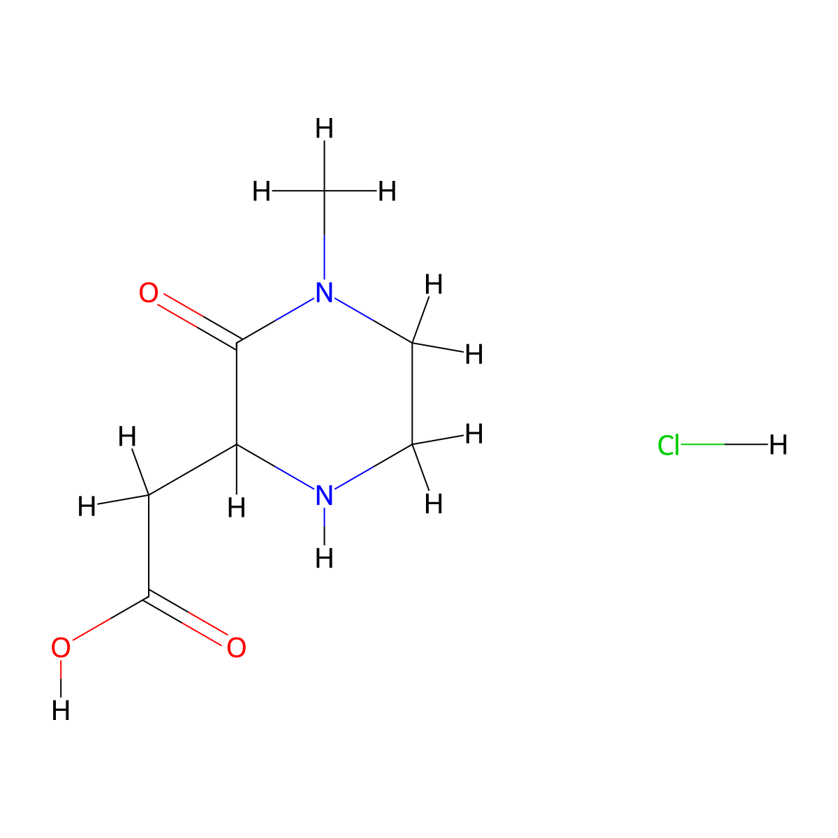 2-(4-Methyl-3-oxopiperazin-2-yl)acetic acid hydrochloride molecular structure, CAS 2995272-48-3