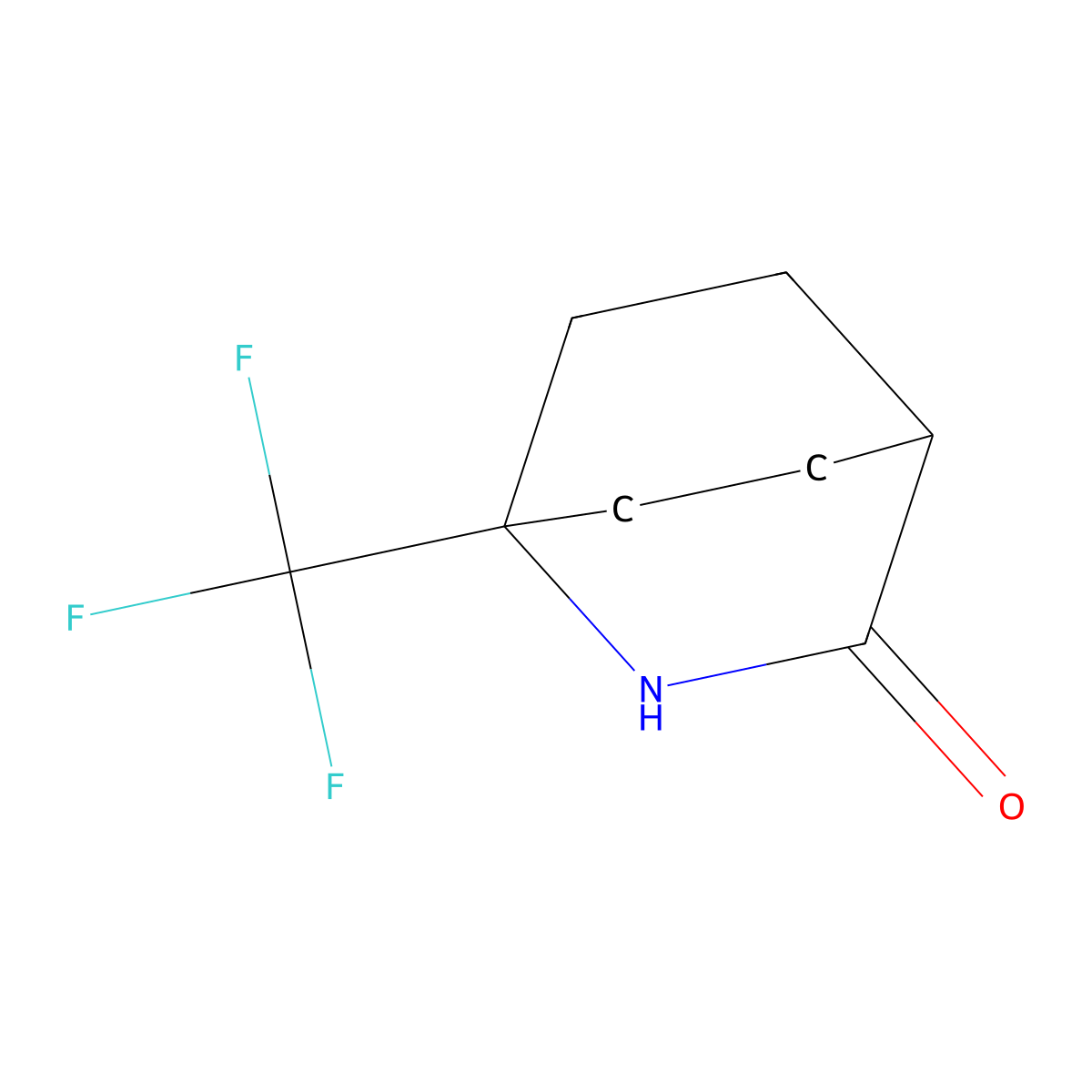 1-(Trifluoromethyl)-2-azabicyclo[2.2.2]octan-3-one molecular structure, CAS 2995273-17-9