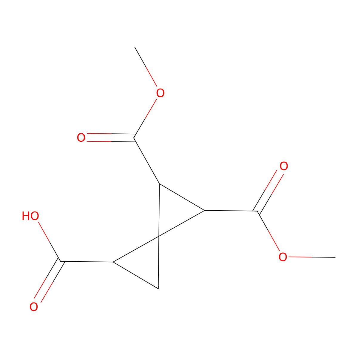 4,5-Bis(methoxycarbonyl)spiro[2.2]pentane-1-carboxylic acid molecular structure, CAS 2995273-21-5
