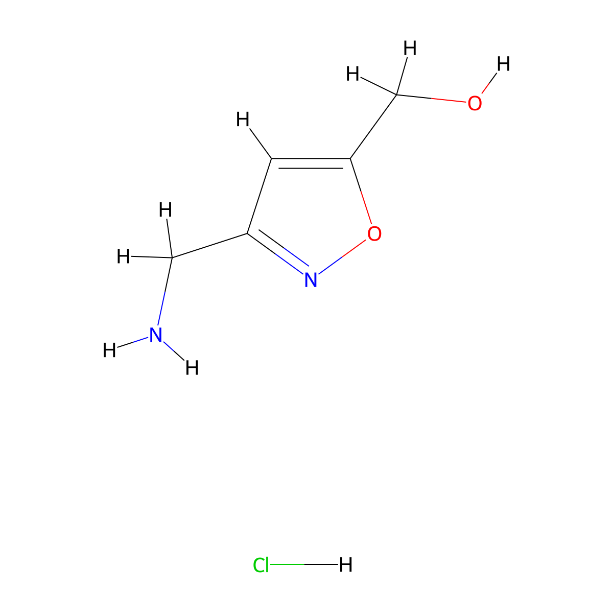[3-(Aminomethyl)-1,2-oxazol-5-yl]methanol hydrochloride molecular structure, CAS 2995273-26-0