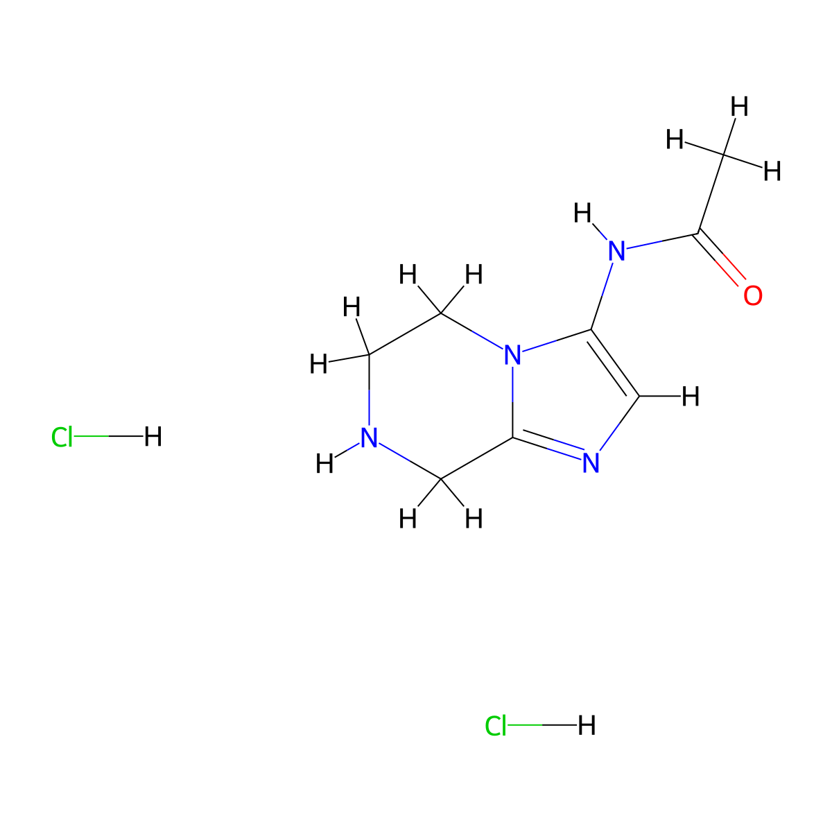 N-{5H,6H,7H,8H-imidazo[1,2-a]pyrazin-3-yl}acetamide dihydrochloride molecular structure, CAS 2995273-35-1