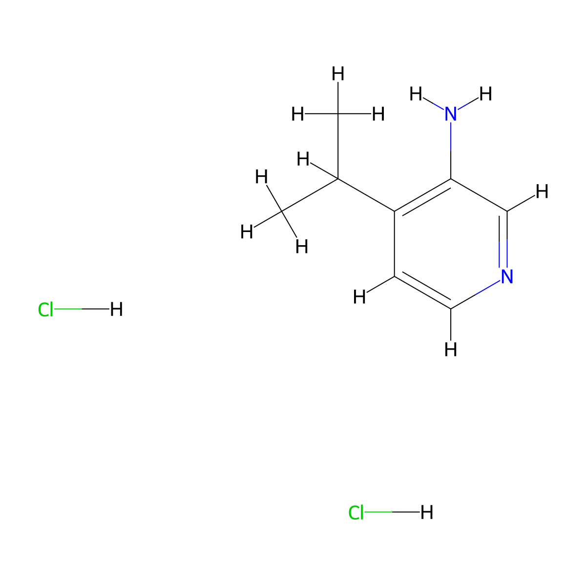 4-(Propan-2-yl)pyridin-3-amine dihydrochloride molecular structure, CAS 2995273-86-2
