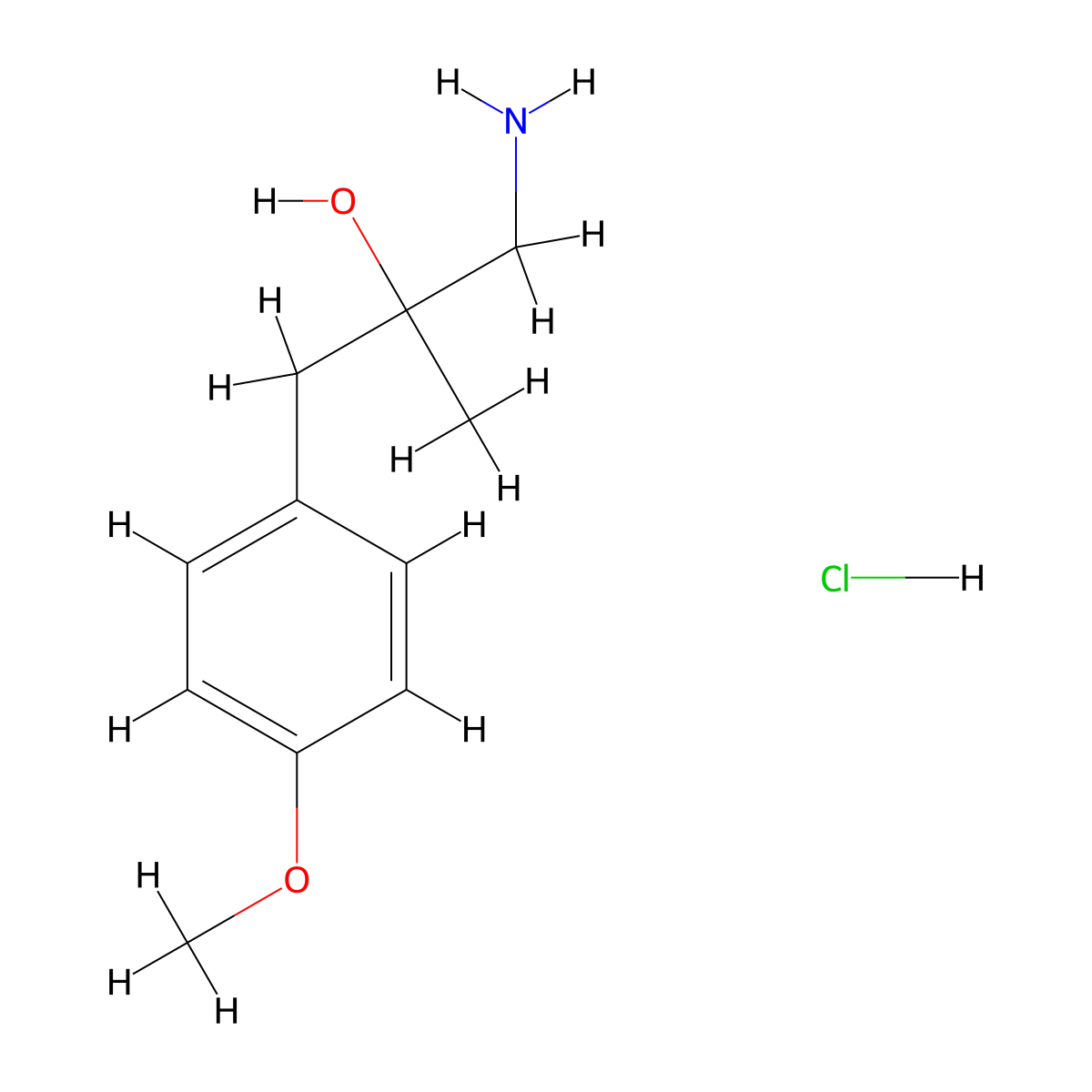1-Amino-3-(4-methoxyphenyl)-2-methylpropan-2-ol hydrochloride molecular structure, CAS 2995274-39-8