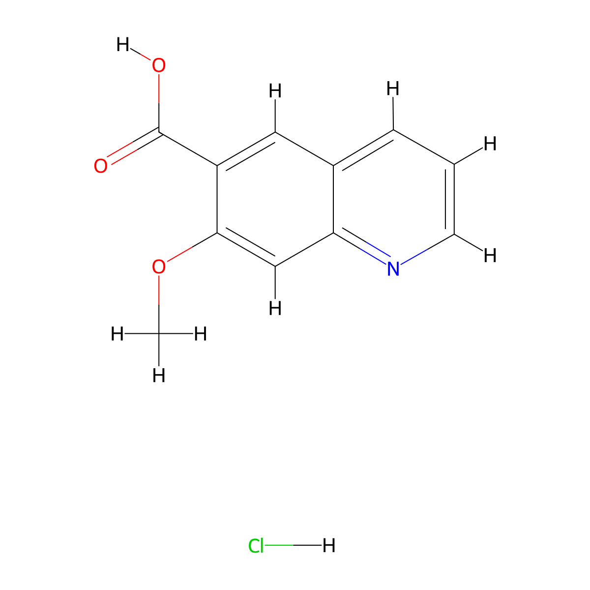 7-Methoxyquinoline-6-carboxylic acid hydrochloride molecular structure, CAS 2995274-74-1