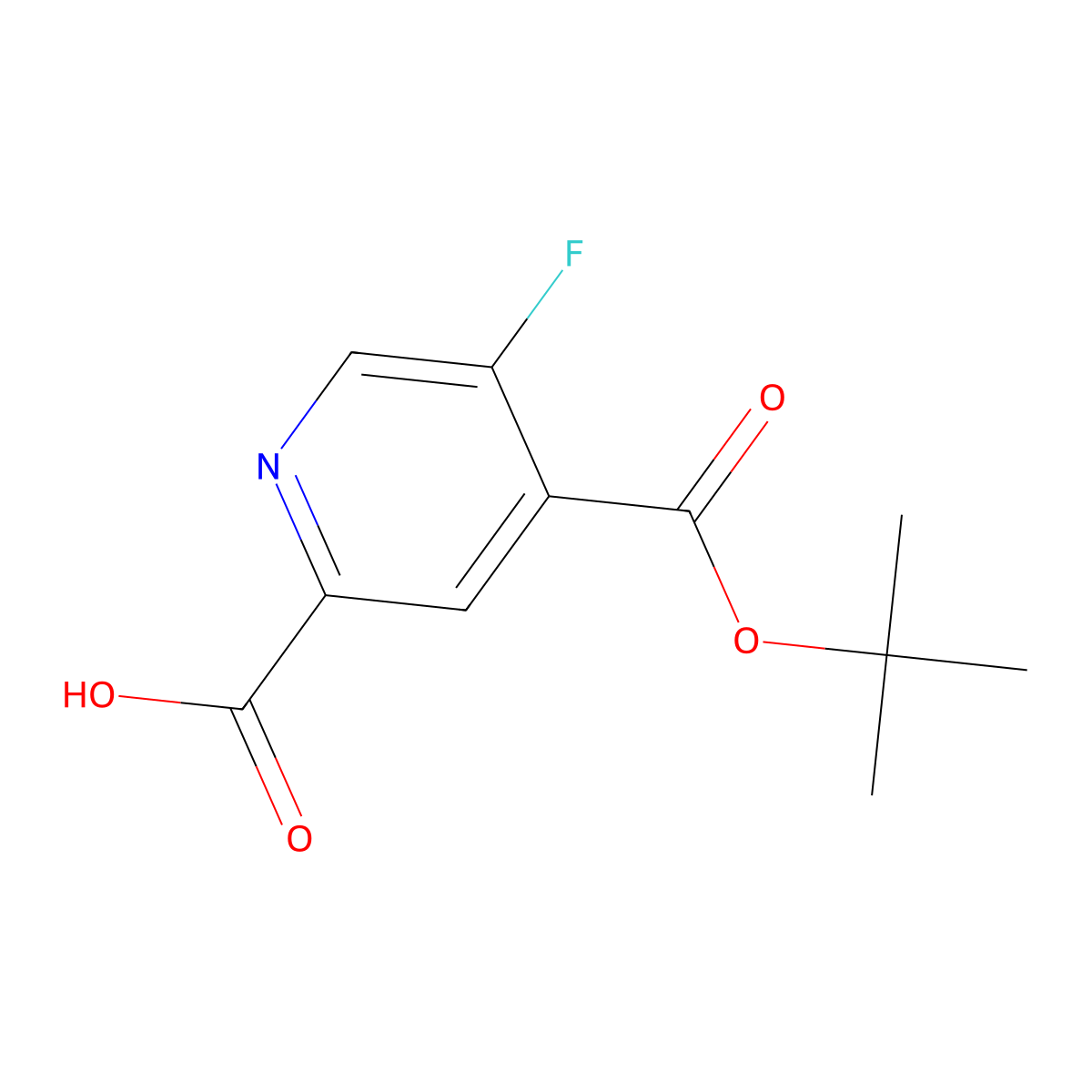 4-[(Tert-butoxy)carbonyl]-5-fluoropyridine-2-carboxylic acid molecular structure, CAS 2995274-95-6