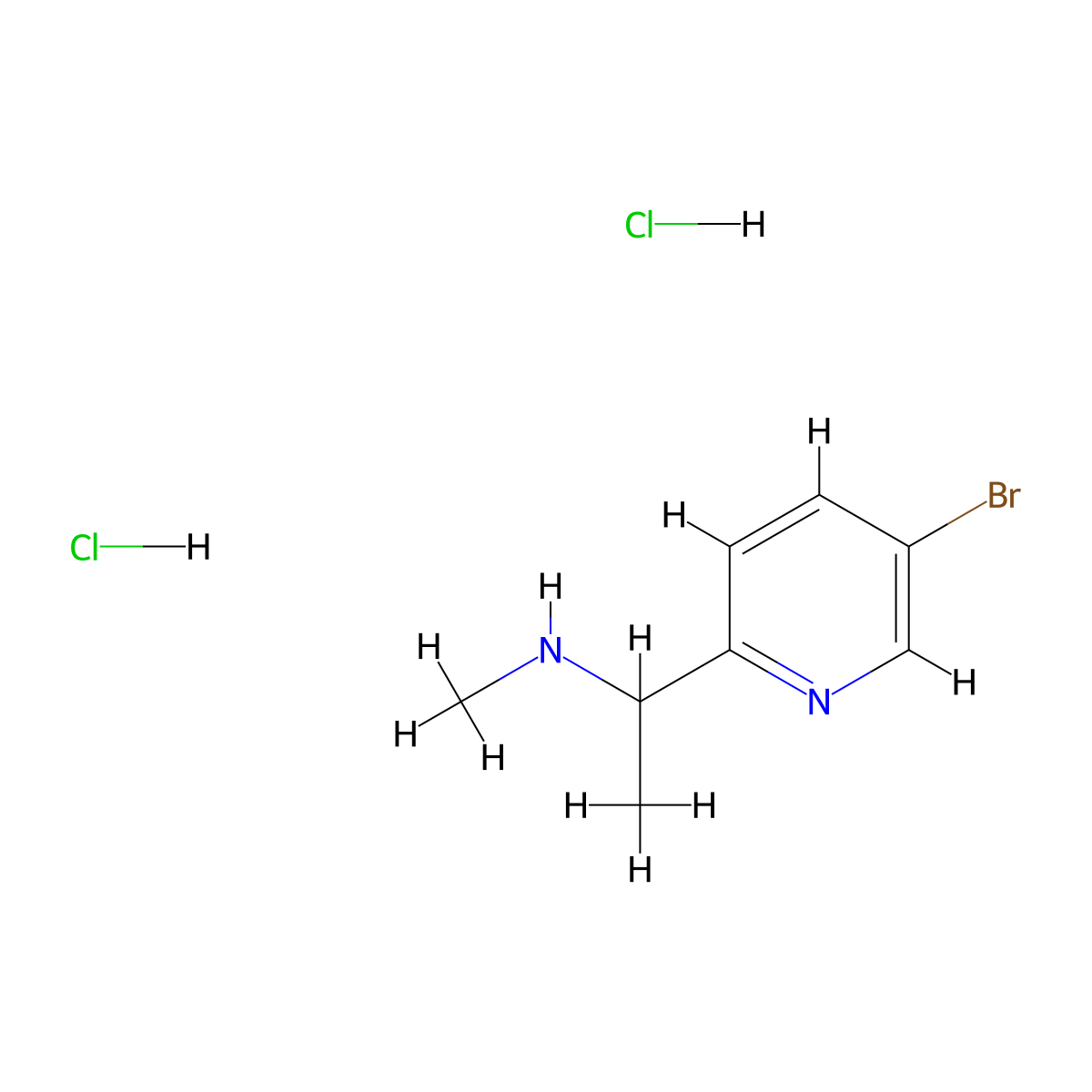 [1-(5-Bromopyridin-2-yl)ethyl](methyl)amine dihydrochloride molecular structure, CAS 2995274-97-8