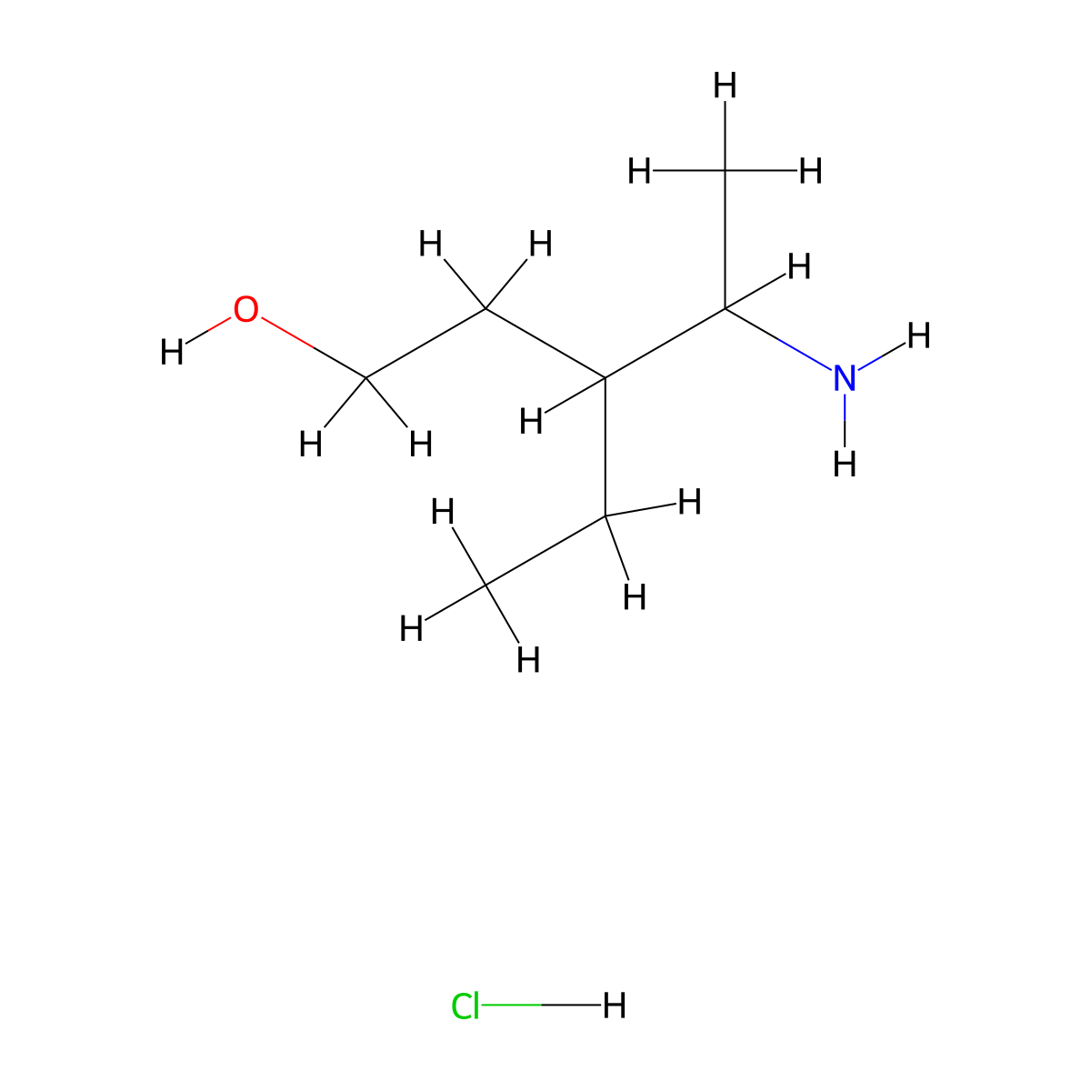 4-Amino-3-ethylpentan-1-ol hydrochloride molecular structure, CAS 2995274-99-0