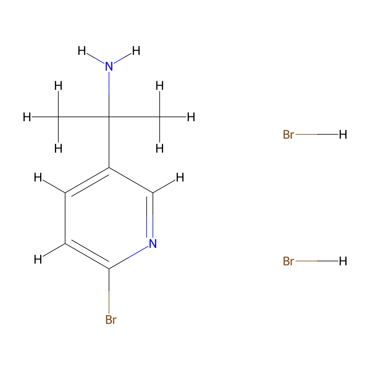 2-(6-Bromopyridin-3-yl)propan-2-amine dihydrobromide molecular structure, CAS 2995275-03-9