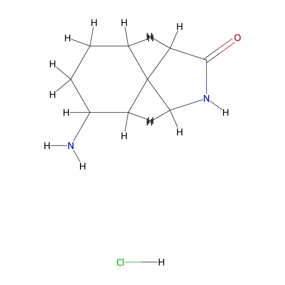 7-Amino-2-azaspiro[4.5]decan-3-one hydrochloride molecular structure, CAS 2995276-00-9