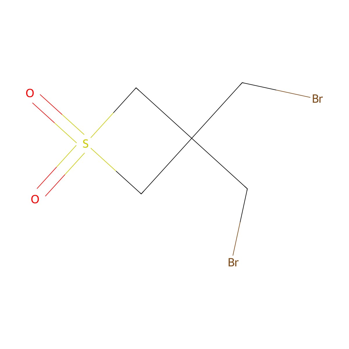 3,3-Bis(bromomethyl)thietane 1,1-Dioxide molecular structure, CAS 2995276-42-9