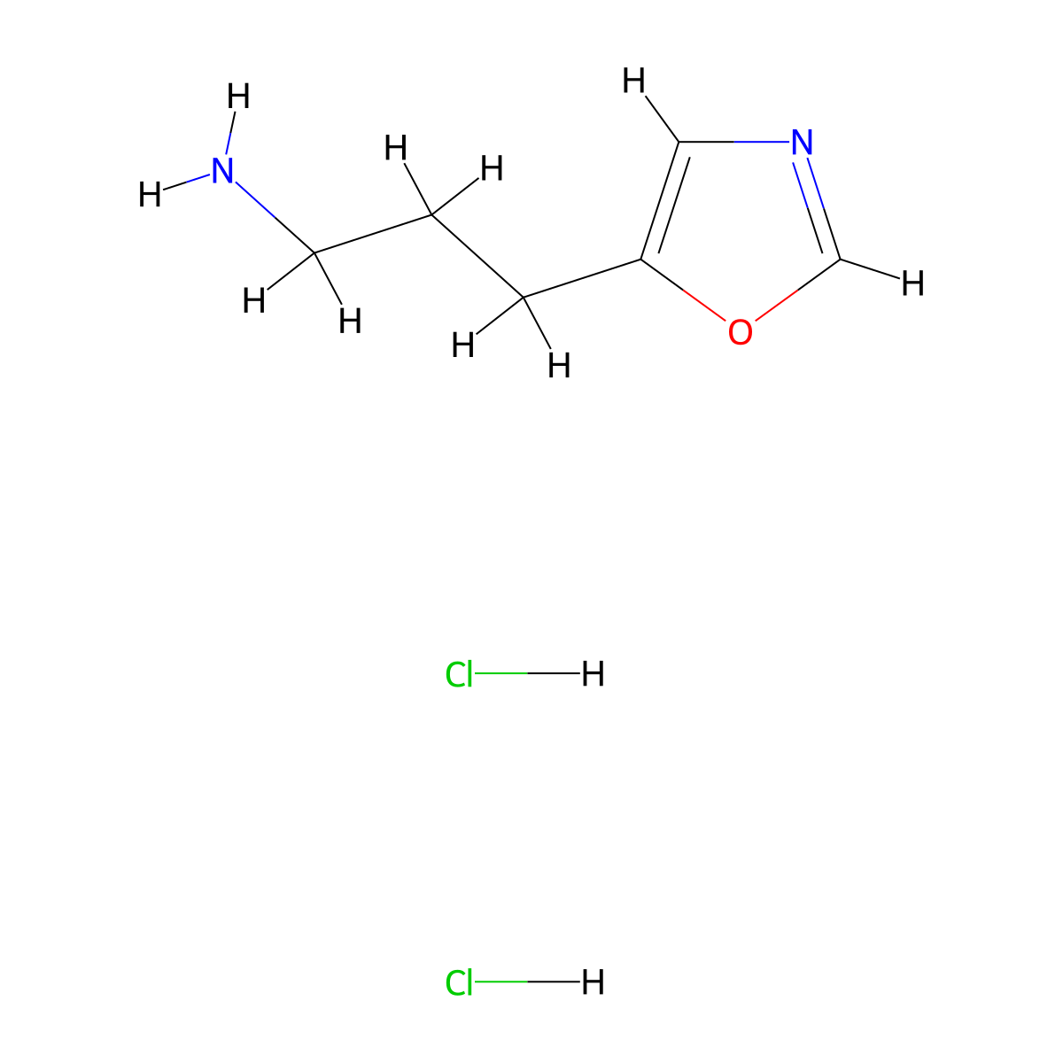 3-(1,3-Oxazol-5-yl)propan-1-amine dihydrochloride molecular structure, CAS 2995276-45-2