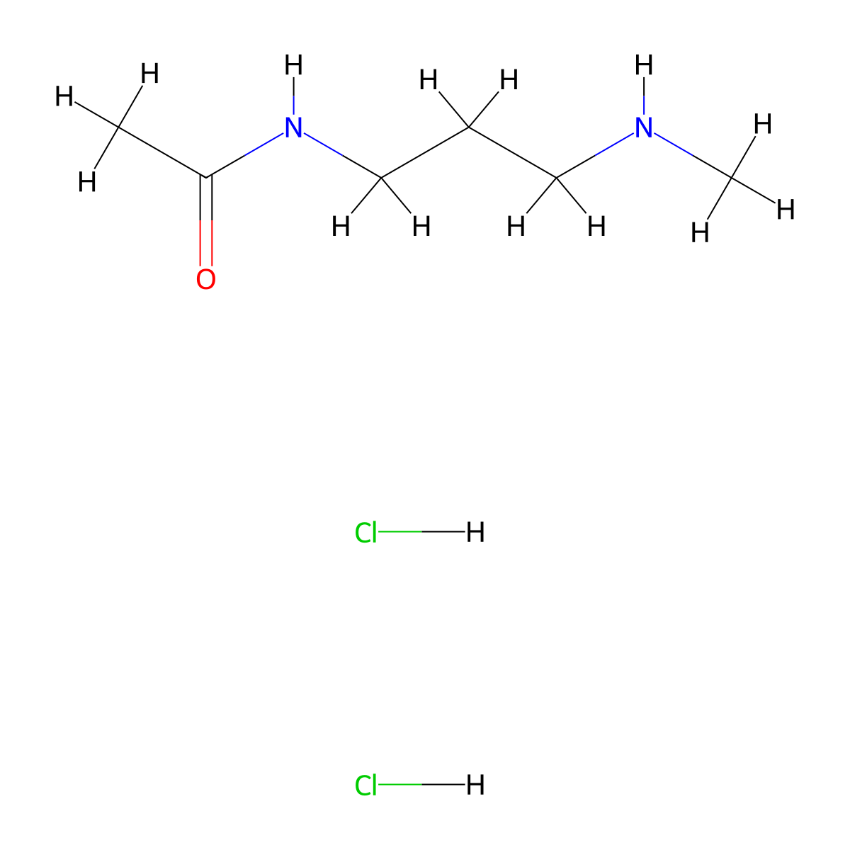 N-[3-(methylamino)propyl]acetamide dihydrochloride molecular structure, CAS 2995276-64-5