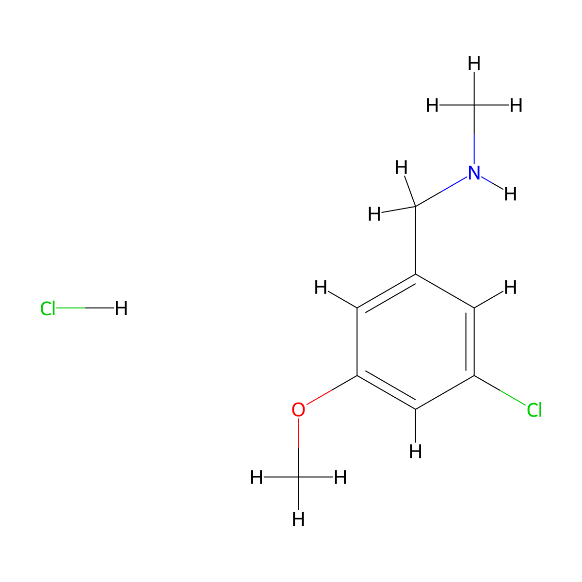 [(3-Chloro-5-methoxyphenyl)methyl](methyl)amine hydrochloride molecular structure, CAS 2995277-04-6