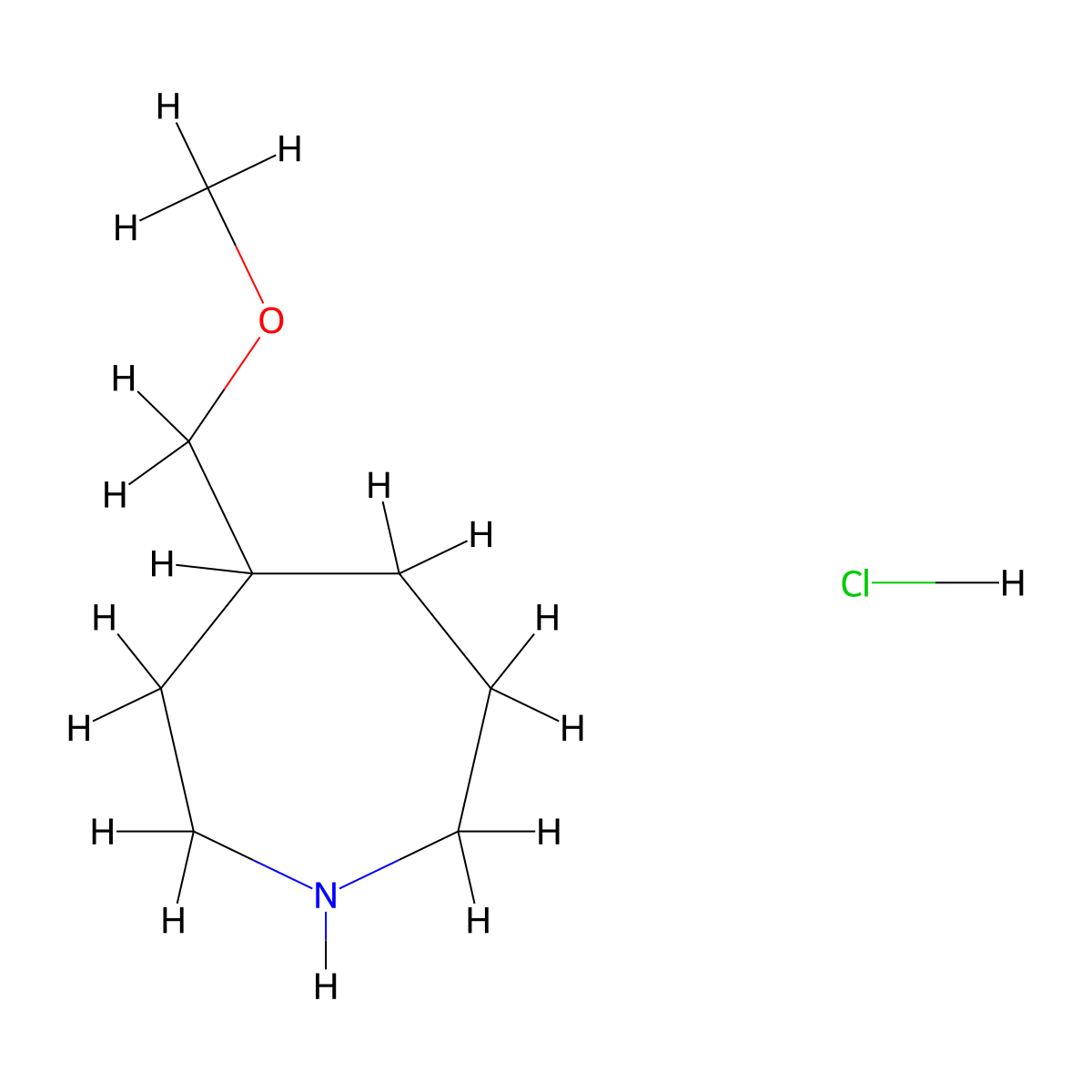 4-(Methoxymethyl)azepane hydrochloride molecular structure, CAS 2995277-42-2