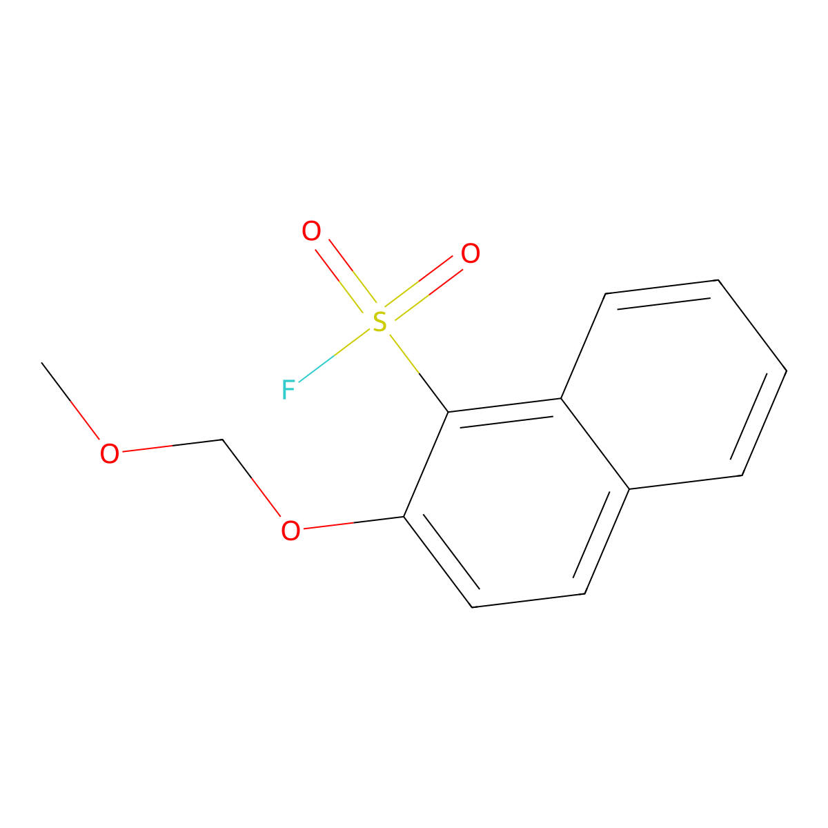 2-(Methoxymethoxy)naphthalene-1-sulfonyl fluoride molecular structure, CAS 2995277-62-6