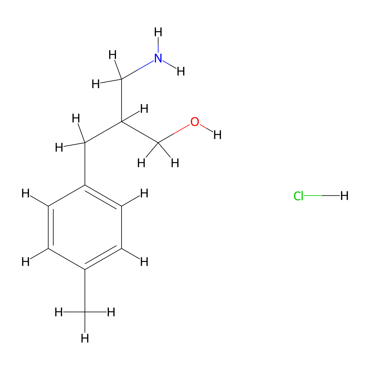 3-Amino-2-[(4-methylphenyl)methyl]propan-1-ol hydrochloride molecular structure, CAS 2995278-06-1