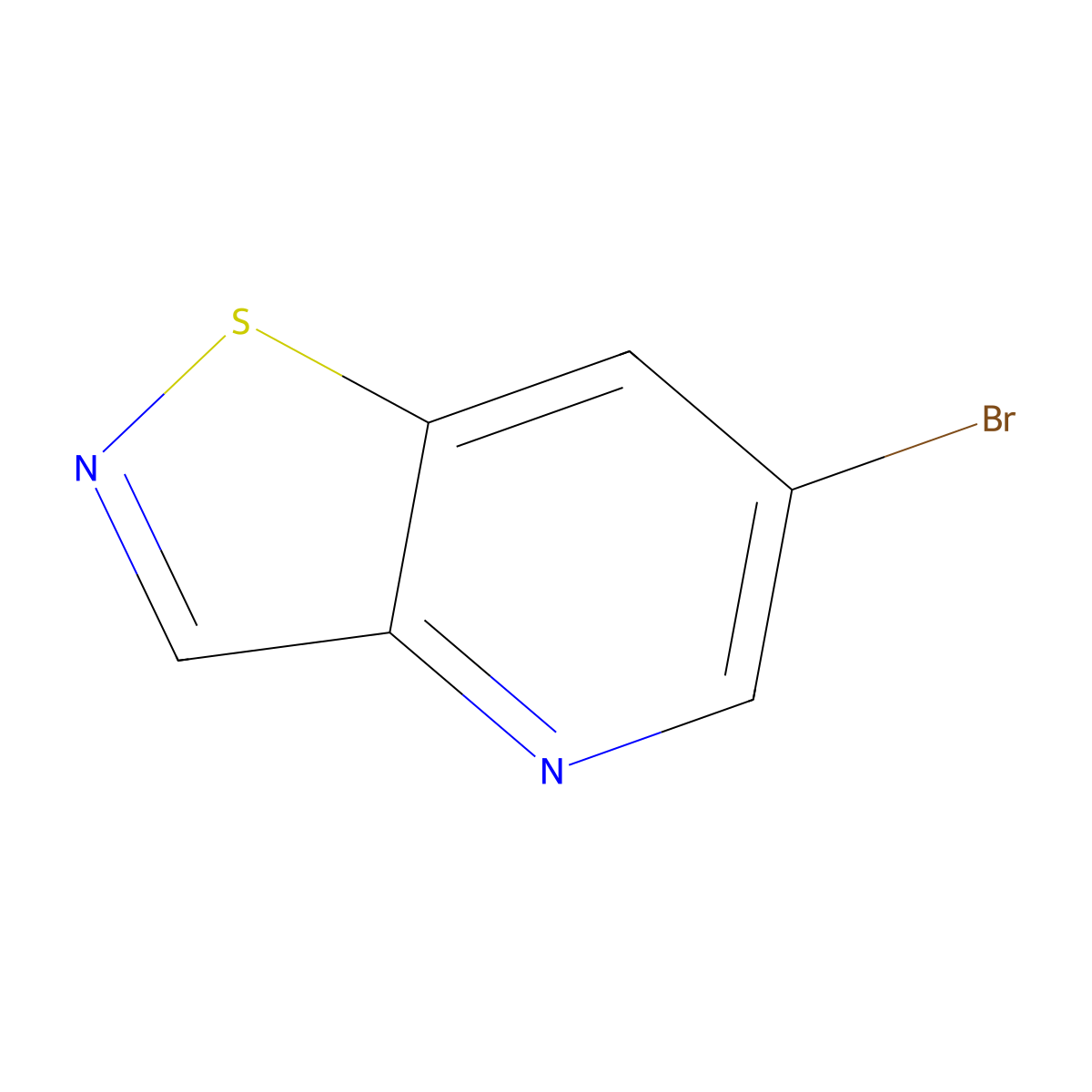 6-Bromo-[1,2]thiazolo[4,5-b]pyridine molecular structure, CAS 2995278-10-7
