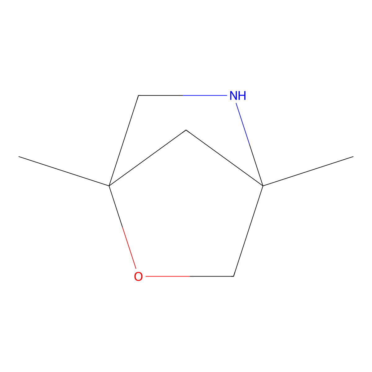 1,4-Dimethyl-2-oxa-5-azabicyclo(2.2.1)heptane molecular structure, CAS 2995278-34-5