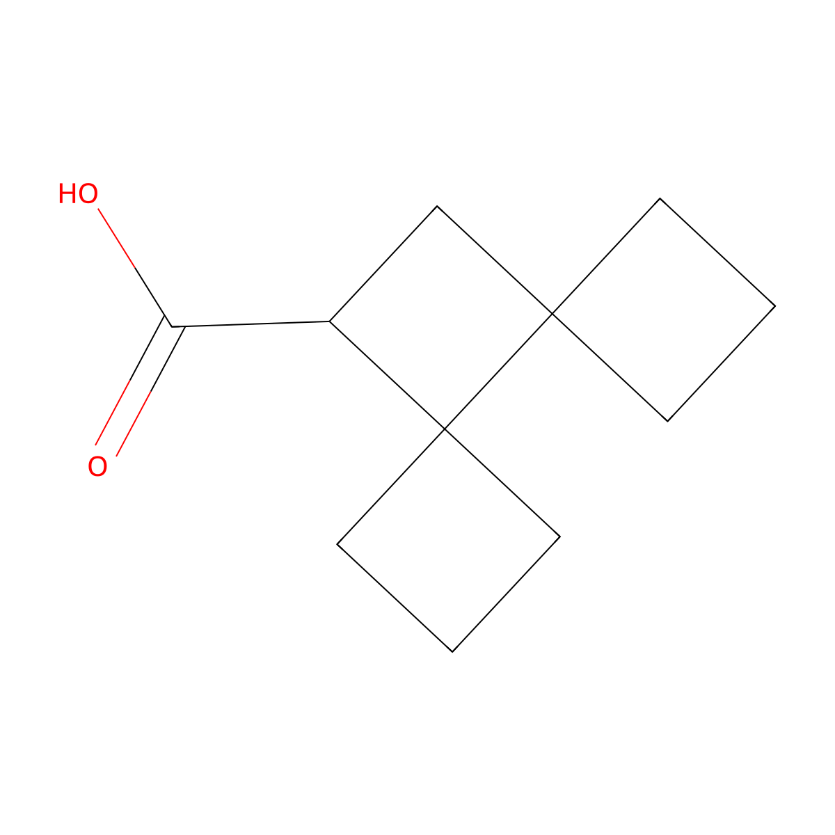 Dispiro[3.0.3^{5}.2^{4}]decane-9-carboxylic acid molecular structure, CAS 2995279-80-4