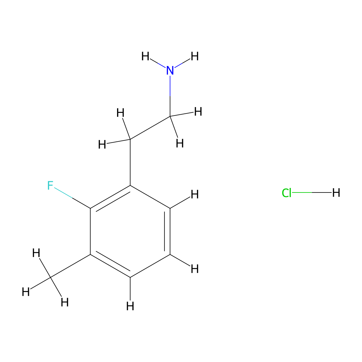 2-(2-Fluoro-3-methylphenyl)ethan-1-amine hydrochloride molecular structure, CAS 2995279-81-5