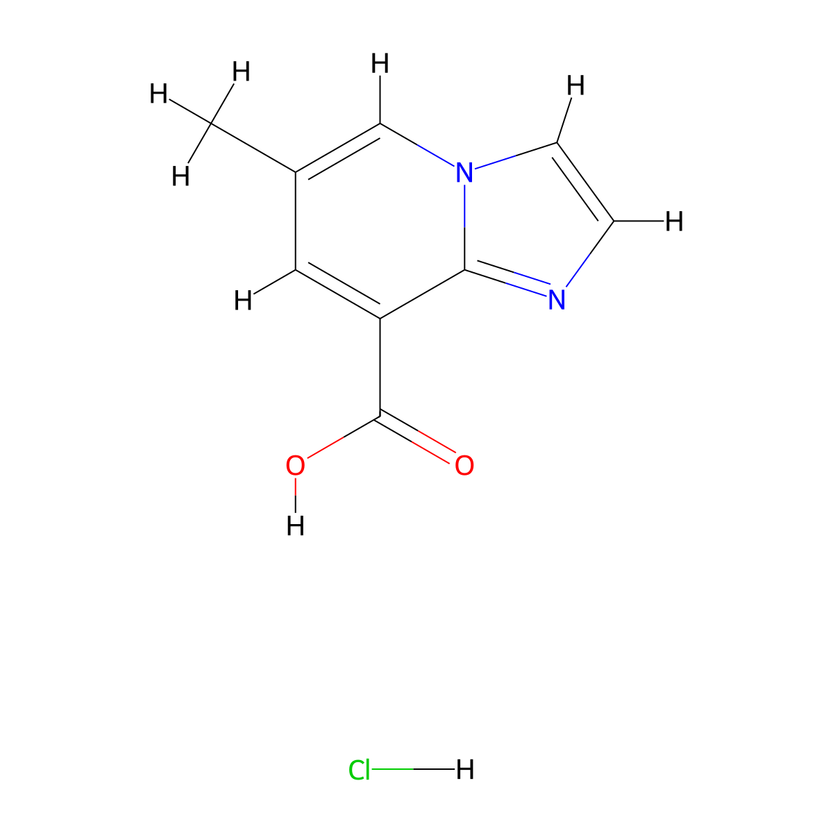6-Methylimidazo[1,2-a]pyridine-8-carboxylic acid hydrochloride molecular structure, CAS 2995279-84-8